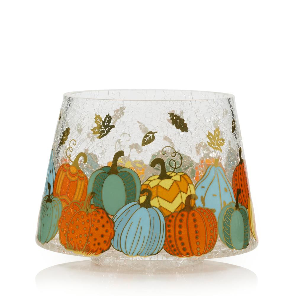 Fall Gourds Glass Shade